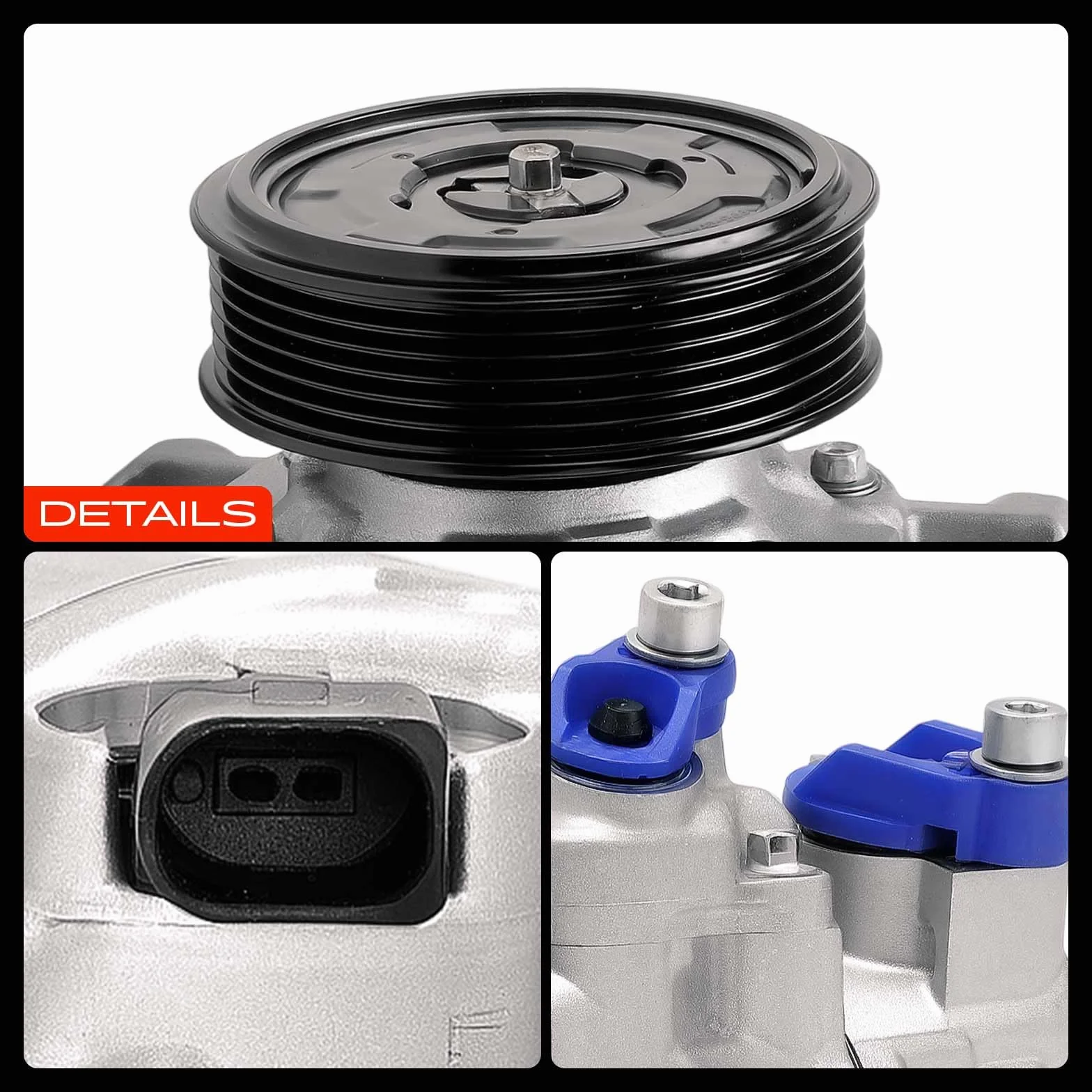 Frankberg Compressore dell'aria condizionata Compatibile A4 8EC B7 8K2 B8 8KH B8 8ED B7 8K5 B8 8H7 8HE Exeo 3R2 3R5 A6 4F2 C6 4F5 C6 A5 8T3 8F7 4F0260805AA con olio preconfezionato